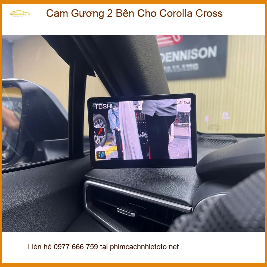 Anh Khải lắp Cam Gương 2 Bên Cho Corolla Cross tại Quận Thủ Đức giúp lái xe an toàn hơn ảnh thực tế 3