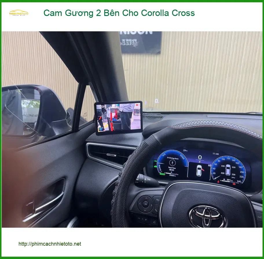 Anh Khải lắp Cam Gương 2 Bên Cho Corolla Cross tại Quận Thủ Đức giúp lái xe an toàn hơn ảnh thực tế 4