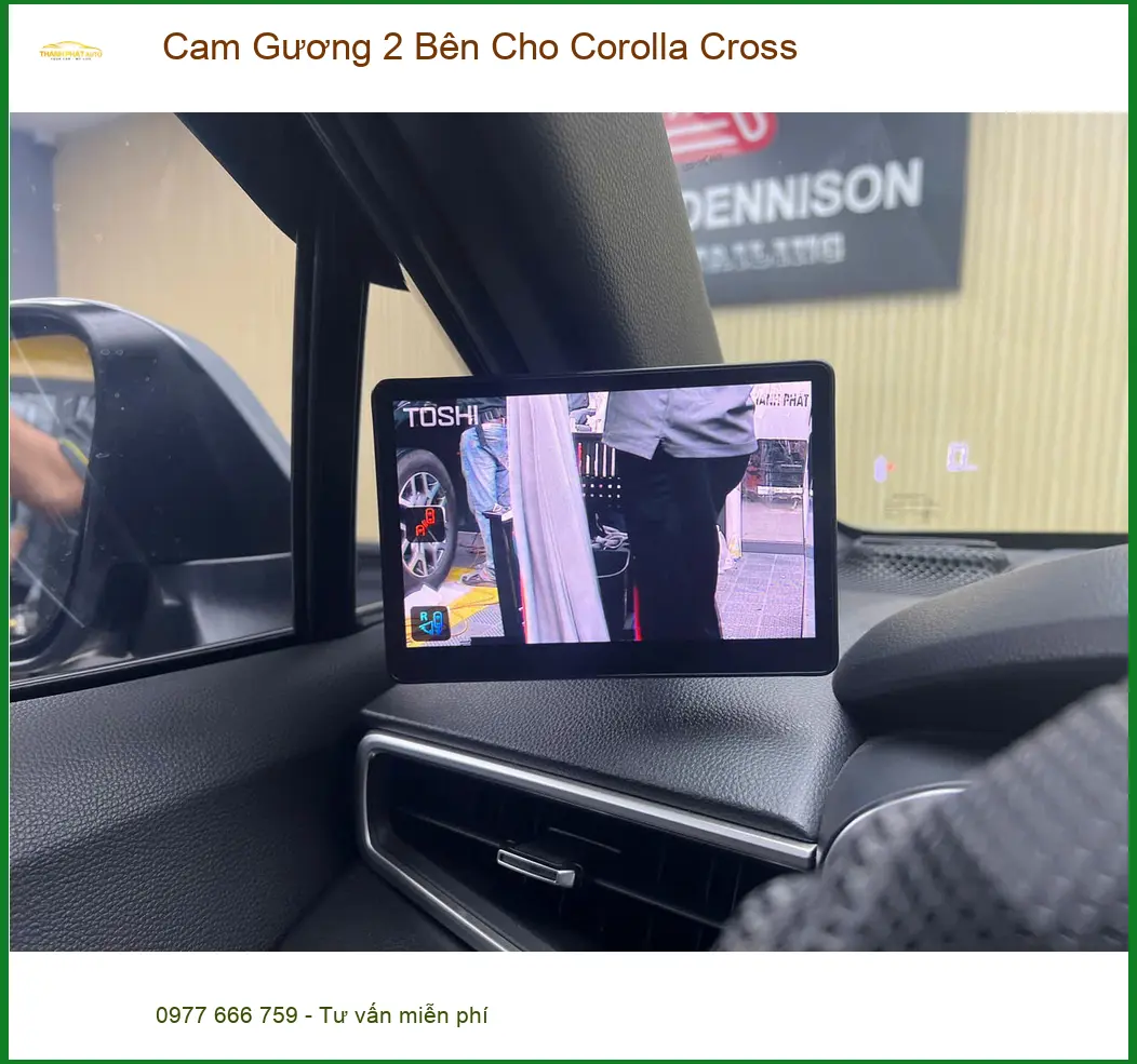 Chị Thảo lắp Cam Gương 2 Bên cho Corolla Cross tại Quận 9 để lái xe an toàn hơn