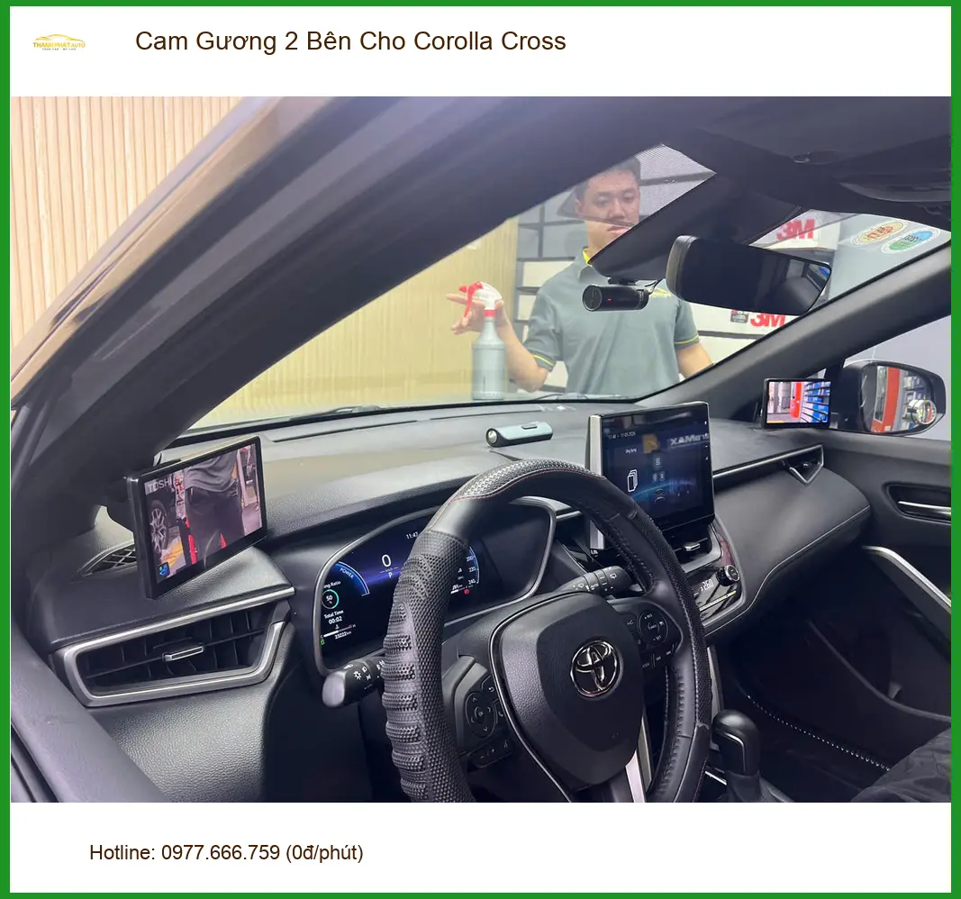 Chị Thảo lắp Cam Gương 2 Bên cho Corolla Cross tại Quận 9 để lái xe an toàn hơn ảnh thực tế 4