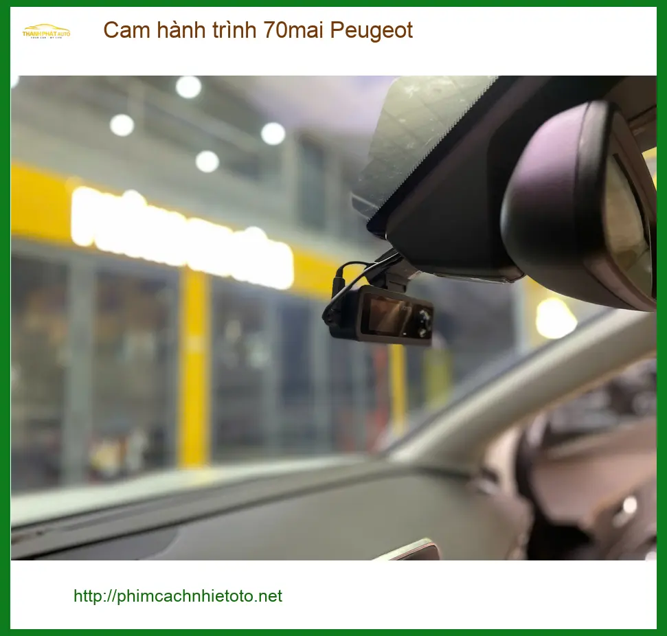 Anh Tấn lắp cam hành trình 70mai cho Peugeot tại Quận 2 ảnh thực tế 2