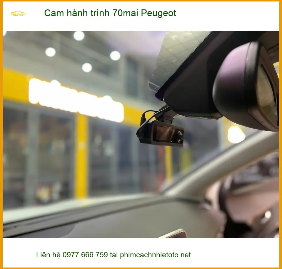 Anh Long lắp camera hành trình 70mai cho Peugeot 5008 ở Quận 12 ảnh thực tế 2