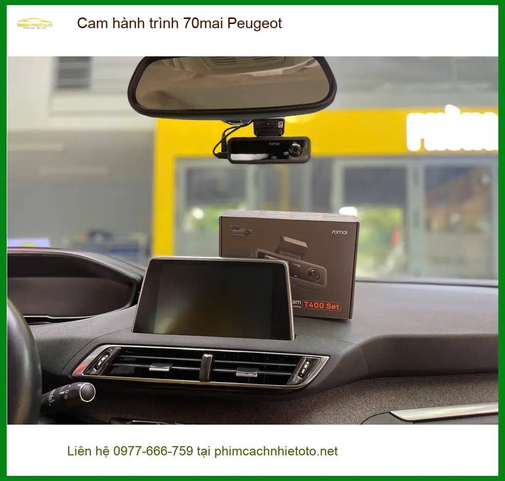 Anh Tấn lắp cam hành trình 70mai cho Peugeot tại Quận 2 ảnh thực tế 4