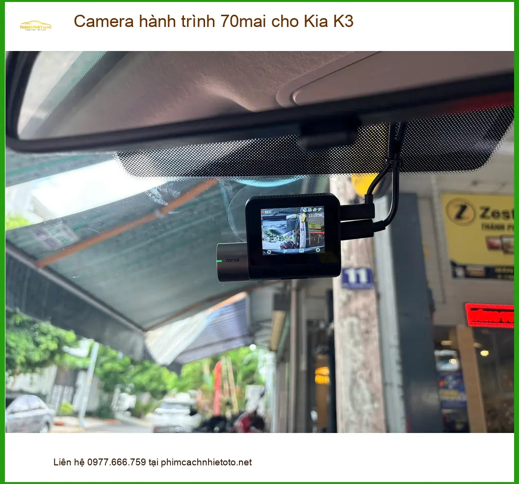 Anh Duy lắp Camera hành trình 70mai cho Kia K3 tại Quận Thủ Đức ảnh thực tế 4