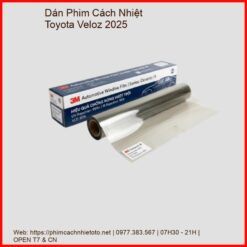 Dán Phim Cách Nhiệt Toyota Veloz 2025 Chính Hãng Chuyên Nghiệp
