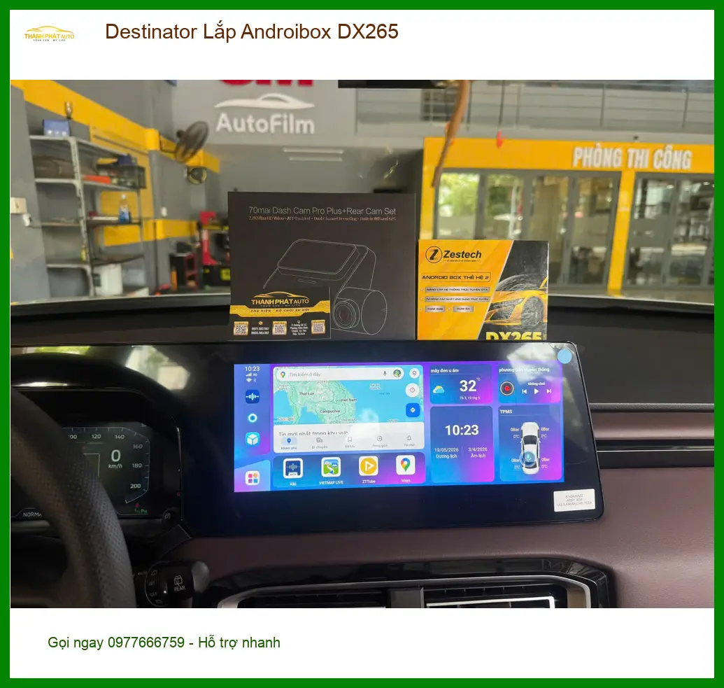 Chú Sơn lắp Androibox DX265 Destinator cho Hyundai Creta tại Thủ Đức ảnh thực tế 4