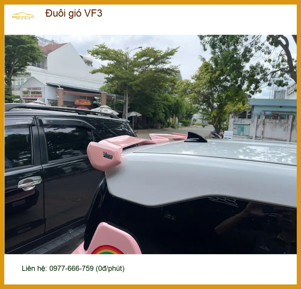 Anh Khôi độ đuôi gió VF3 tại Quận Thủ Đức để xe trông mạnh mẽ hơn ảnh thực tế 2
