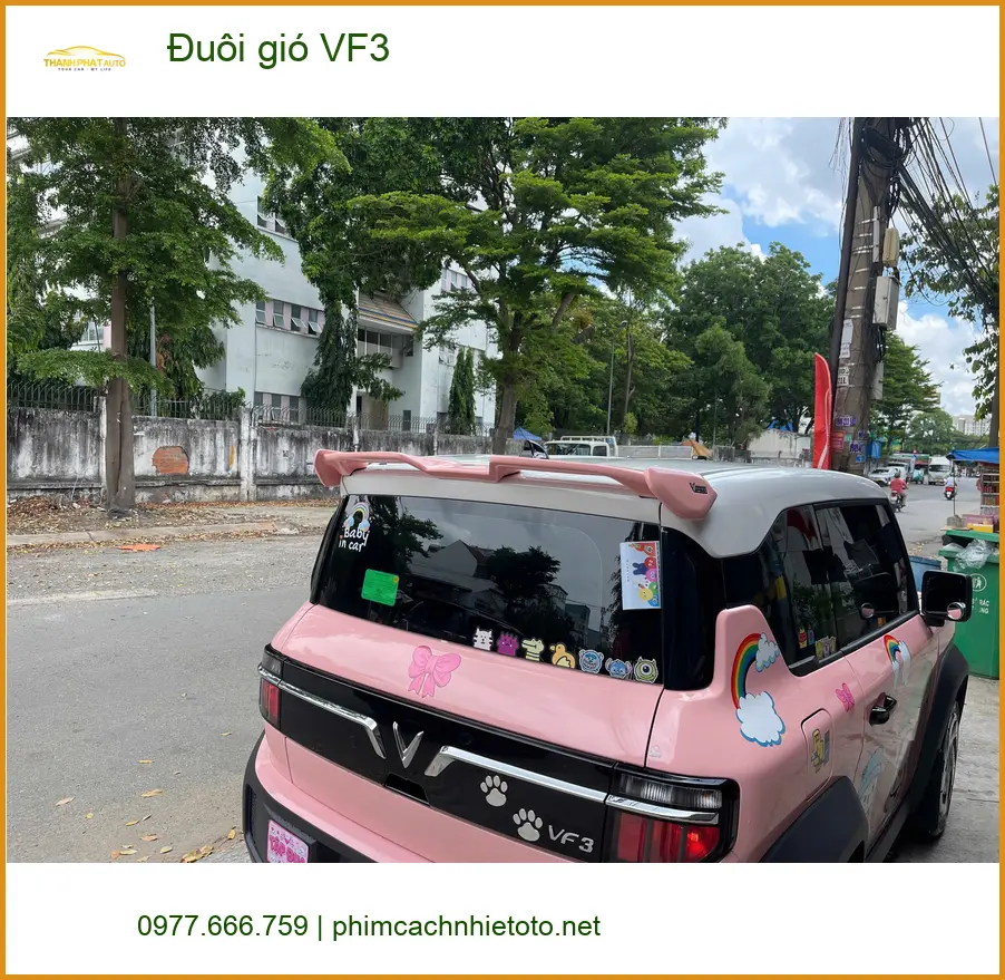Anh Khôi độ đuôi gió VF3 tại Quận Thủ Đức để xe trông mạnh mẽ hơn ảnh thực tế 4