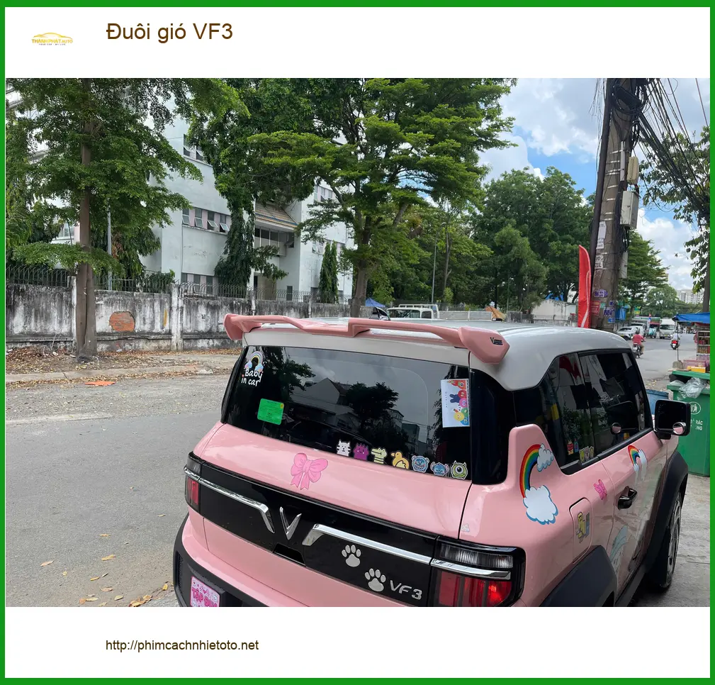 Anh Khải lắp đuôi gió VinFast VF3 tại Quận 2 để tăng tính khí động học ảnh thực tế 2