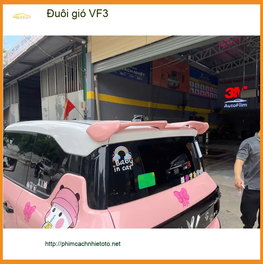 Anh Quý lắp đuôi gió VF3 tại Quận 12 để tăng tính thể thao và ổn định cho xe ảnh thực tế 3