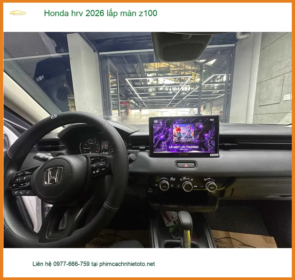 Anh Kiệt lắp màn hình Z100 cho Honda HR-V 2026 tại Nhà Bè uy tín