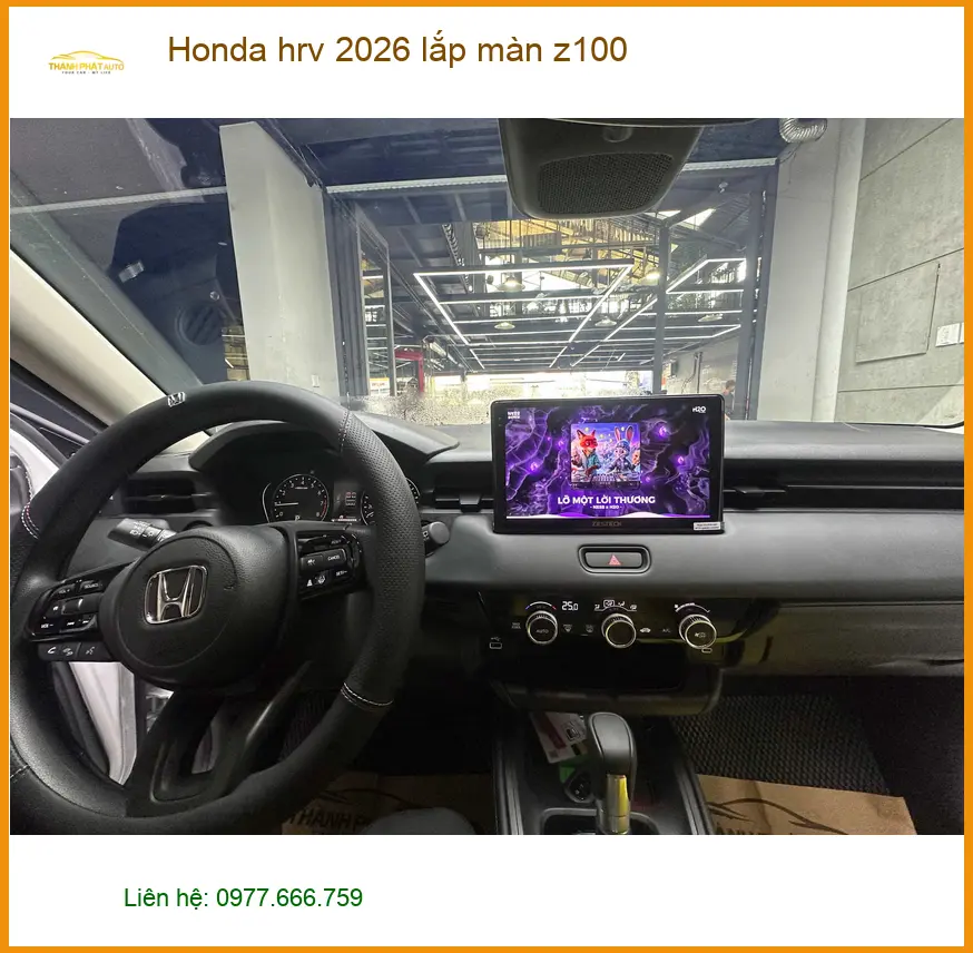 Chị Hà lắp màn hình Zestech Z100 cho Honda HRV 2026 tại Quận 8 để nâng tầm giải trí ảnh thực tế 2