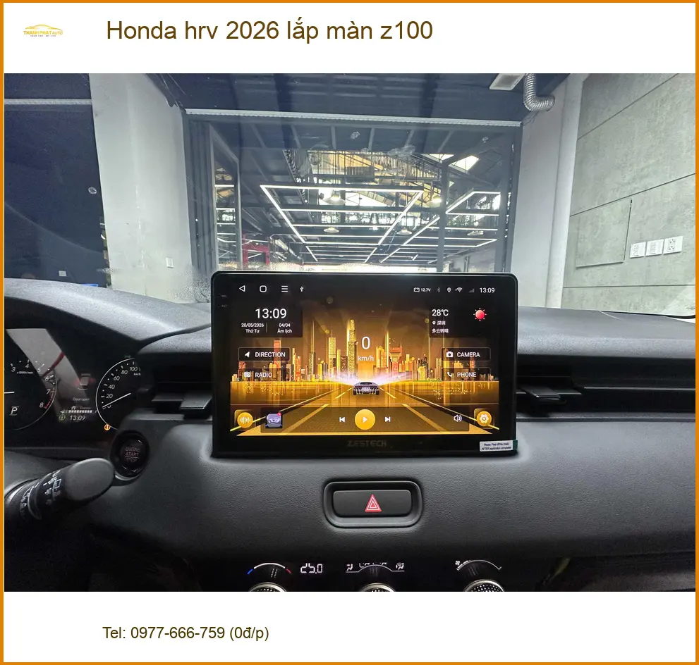 Anh Kiệt lắp màn hình Z100 cho Honda HR-V 2026 tại Nhà Bè uy tín ảnh thực tế 3