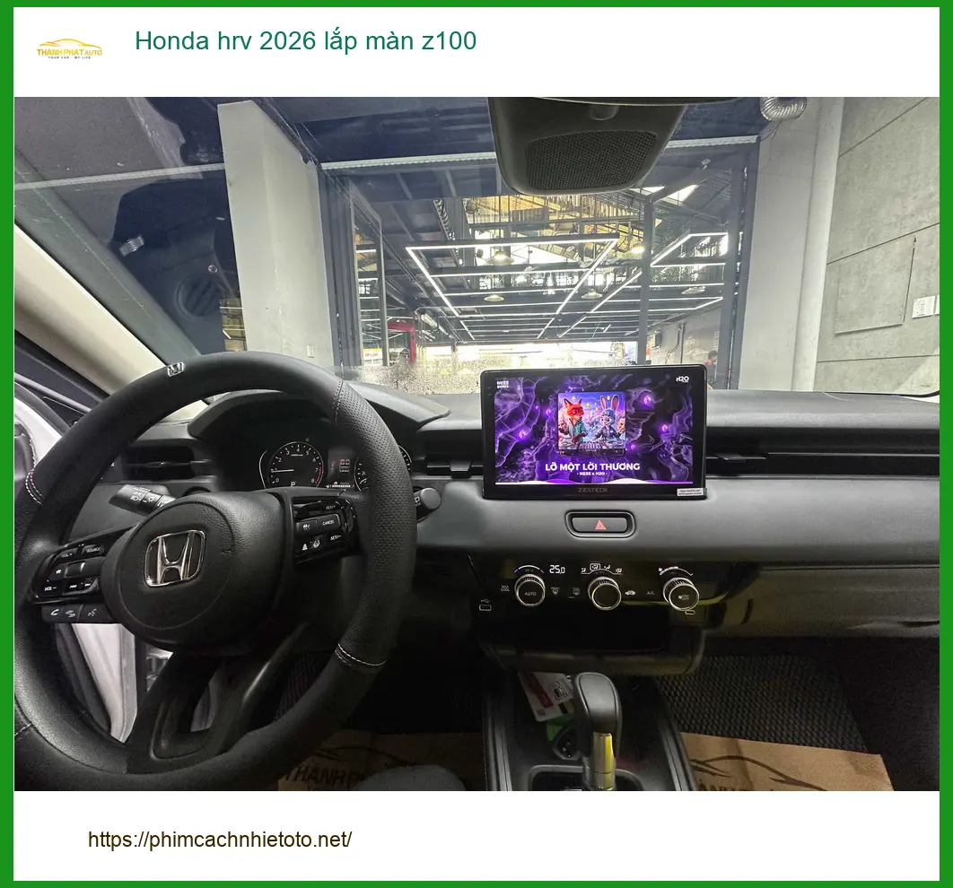 Anh Quân lắp màn Z100 cho Honda HR-V 2026 tại Quận 9 xem YouTube ảnh thực tế 2