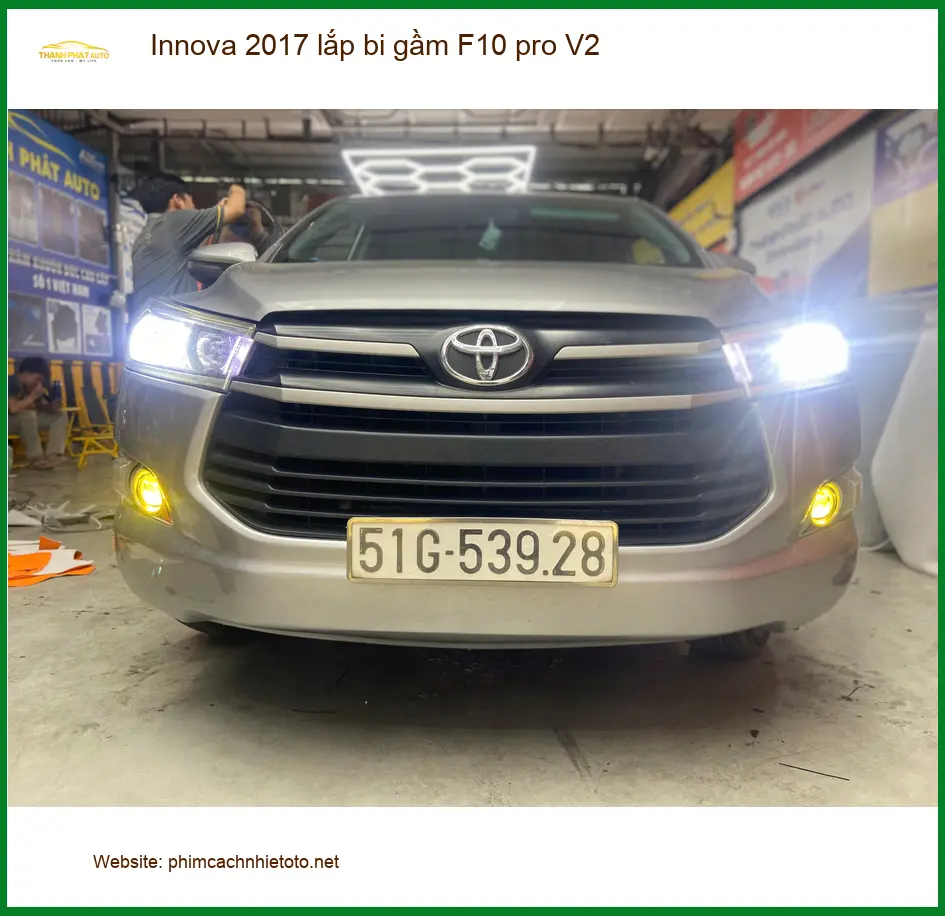 Anh Khải lắp bi gầm F10 pro V2 cho Innova 2017 tại Cần Giờ ảnh thực tế 3