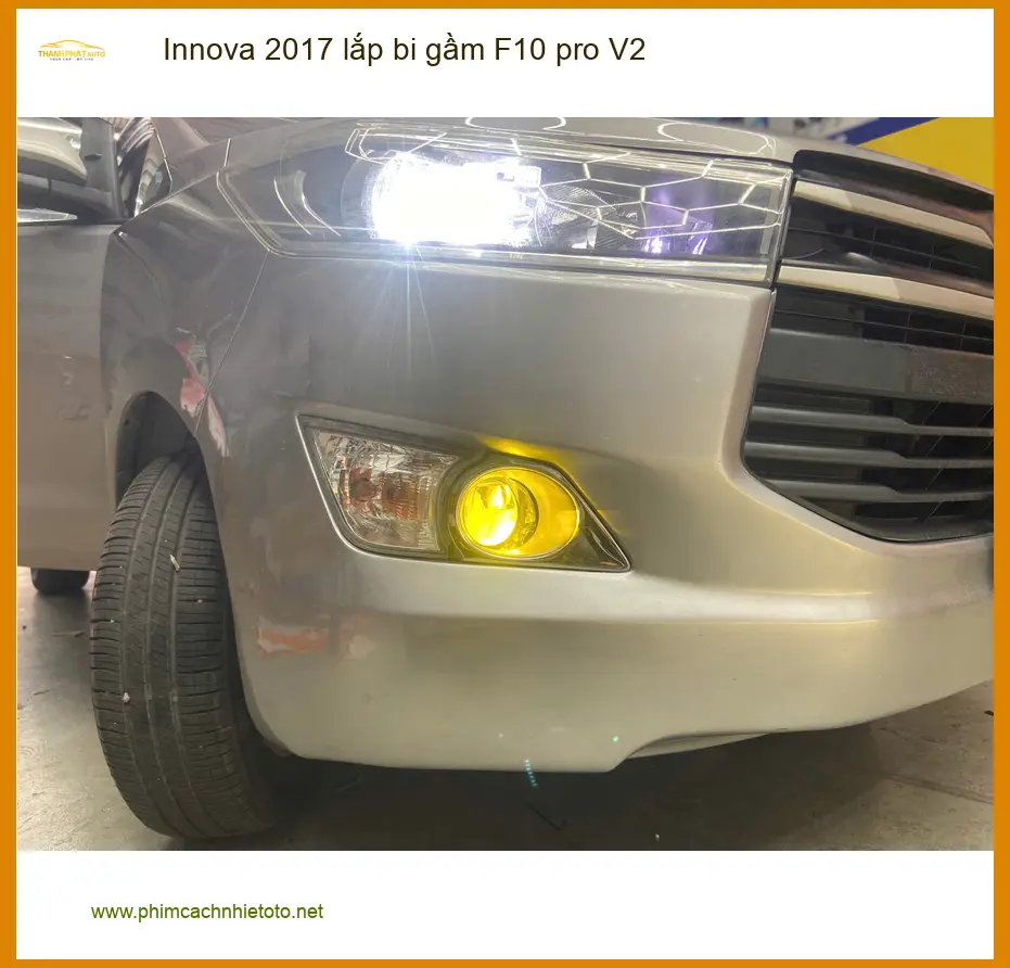 Anh Quang lắp bi gầm F10 pro V2 cho Innova 2017 để đi đêm an toàn hơn tại Quận 9 ảnh thực tế 5