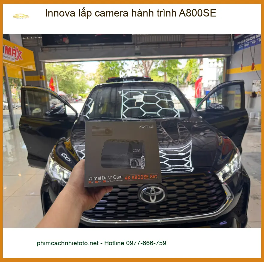 Anh Việt lắp camera hành trình A800SE cho Innova tại Quận 8 ảnh thực tế 4