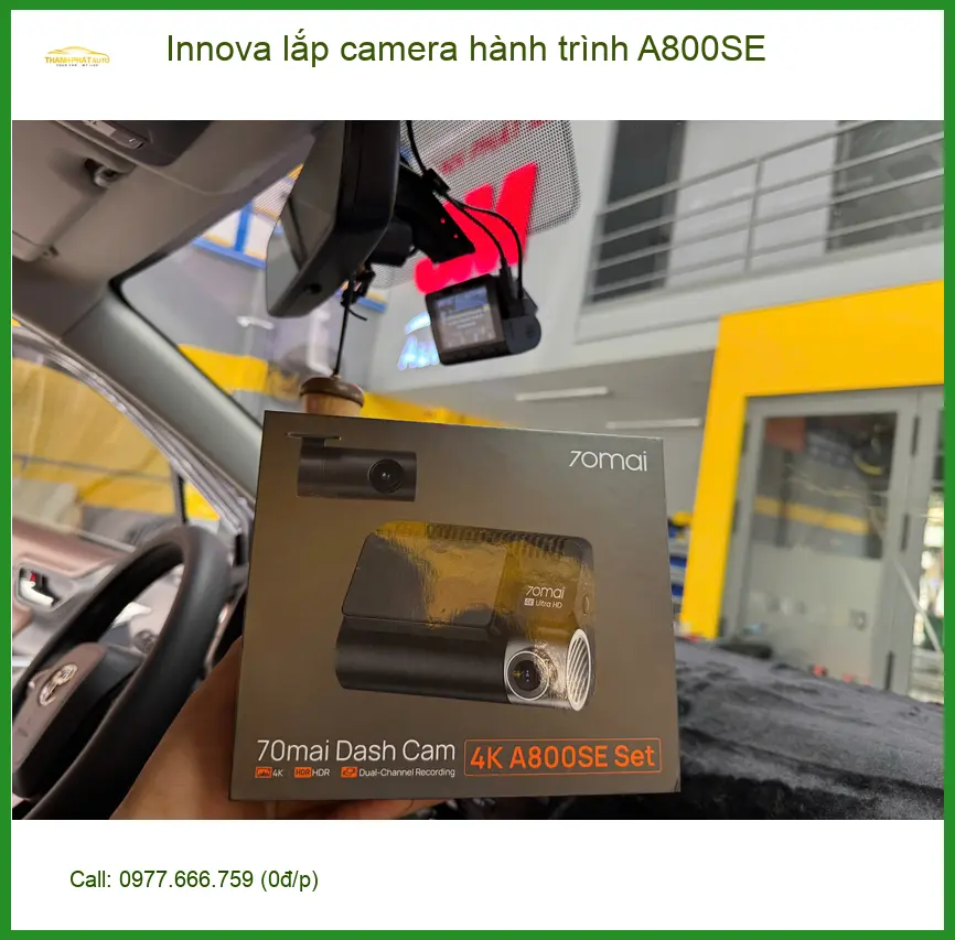Anh Dũng lắp camera hành trình A800SE cho Innova tại Quận 12 để an tâm hơn trên mọi nẻo đường ảnh thực tế 3