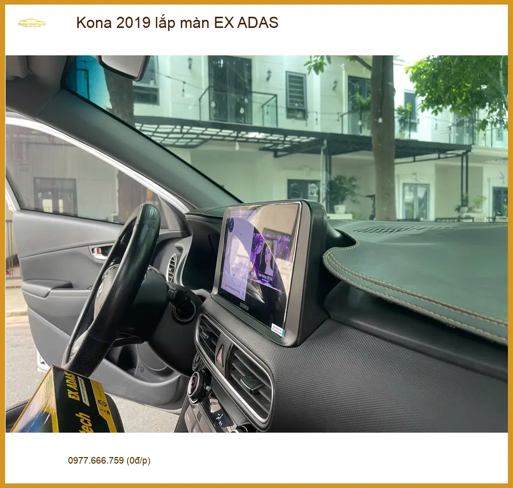 Địa chỉ lắp màn EX ADAS Kona 2019 uy tín tại Quận Thủ Đức ảnh thực tế 2