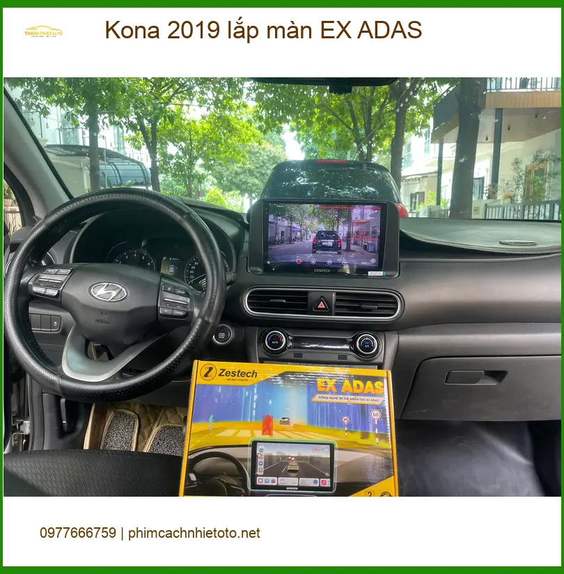 Địa chỉ lắp màn EX ADAS Kona 2019 uy tín tại Quận Thủ Đức ảnh thực tế 3