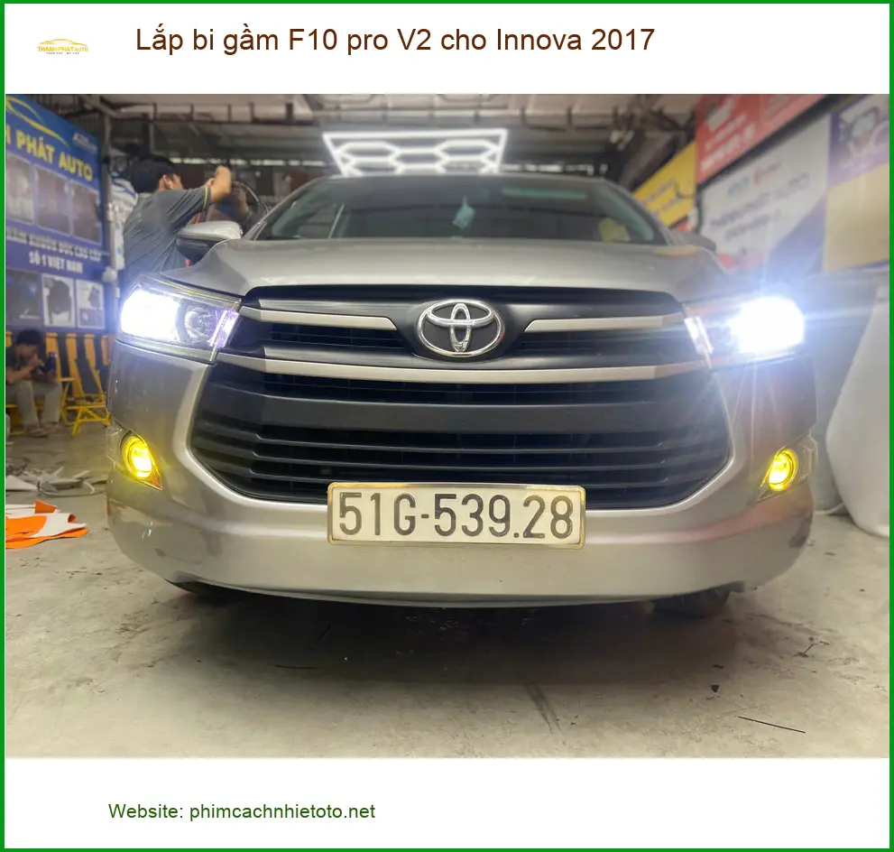 Anh Tiến độ bi gầm F10 pro V2 cho Innova 2017 tại Quận 12 vì lo ngại mưa bão ảnh thực tế 3