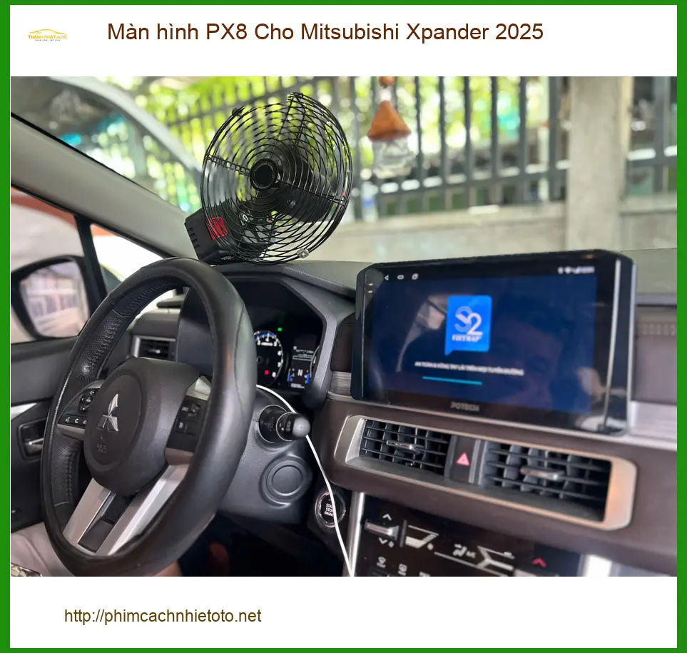 Anh Tấn lắp màn hình PX8 cho Mitsubishi Xpander 2025 tại Bình Chánh ảnh thực tế 5