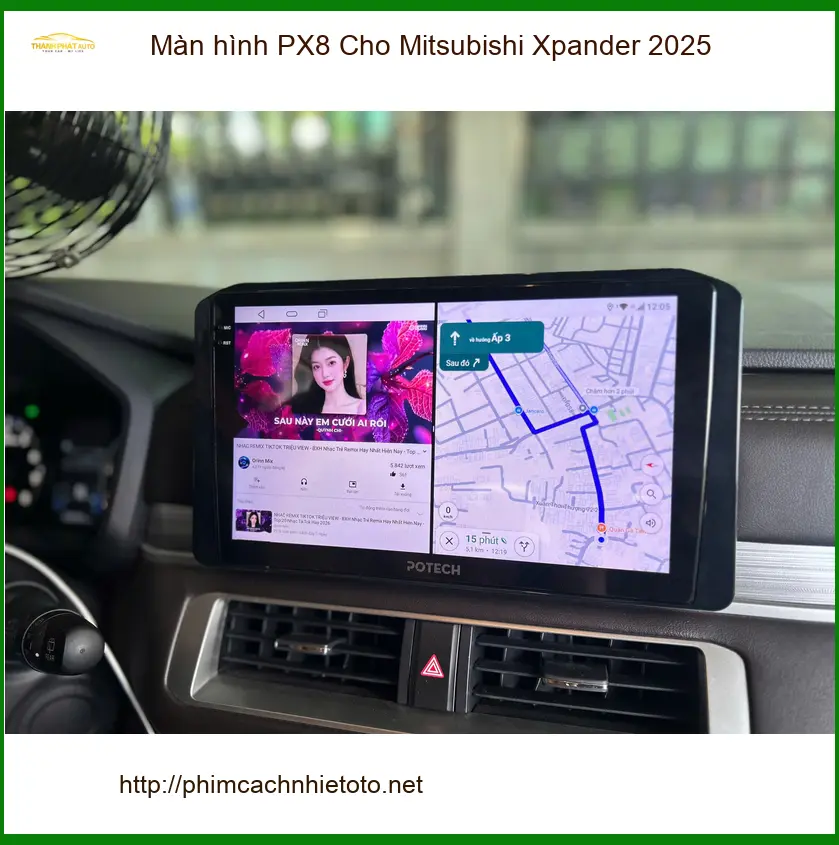 Anh Thắng nâng cấp màn hình PX8 cho Mitsubishi Xpander 2025 tại Quận 9