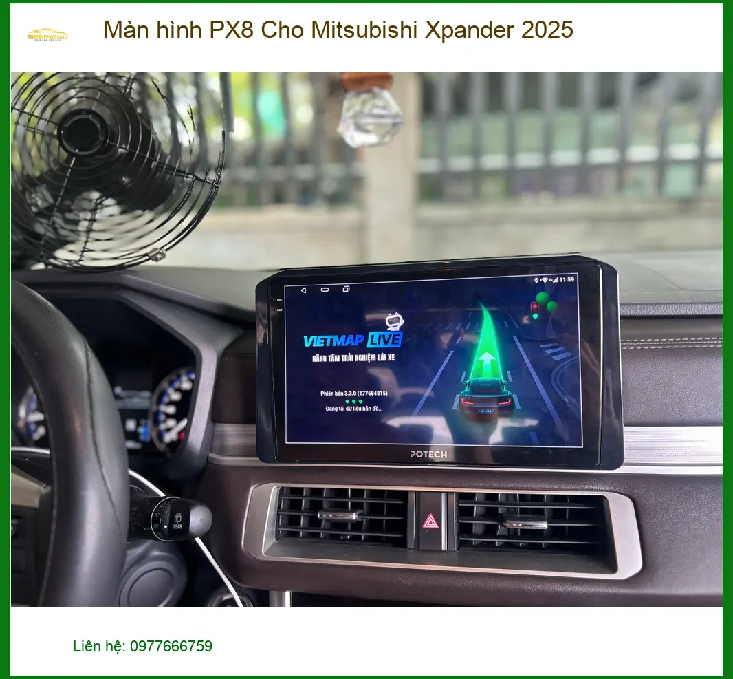 Anh Tú lắp Màn hình PX8 cho Mitsubishi Xpander 2025 tại Hóc Môn để nâng tầm giải trí