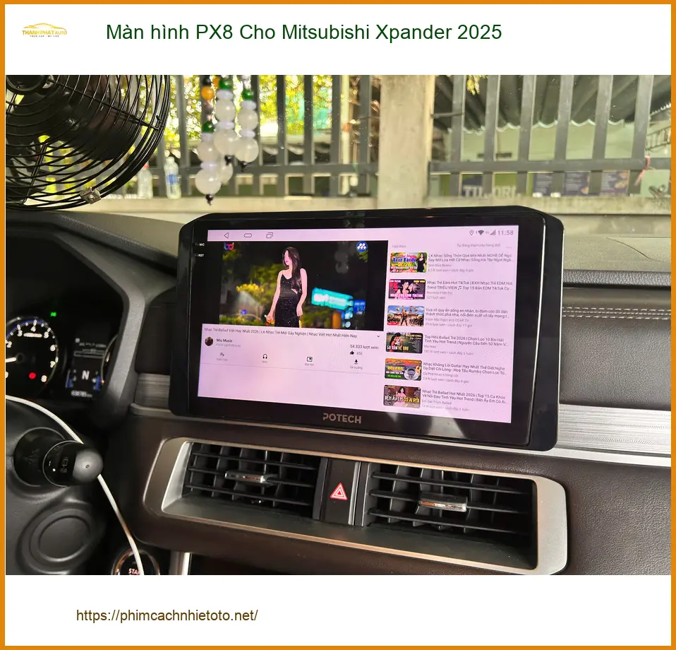 Anh Thắng nâng cấp màn hình PX8 cho Mitsubishi Xpander 2025 tại Quận 9 ảnh thực tế 3