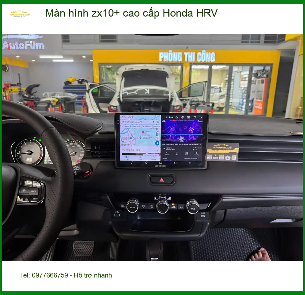 Anh Tín nâng cấp màn hình ZX10+ cao cấp cho Honda HRV tại Hóc Môn