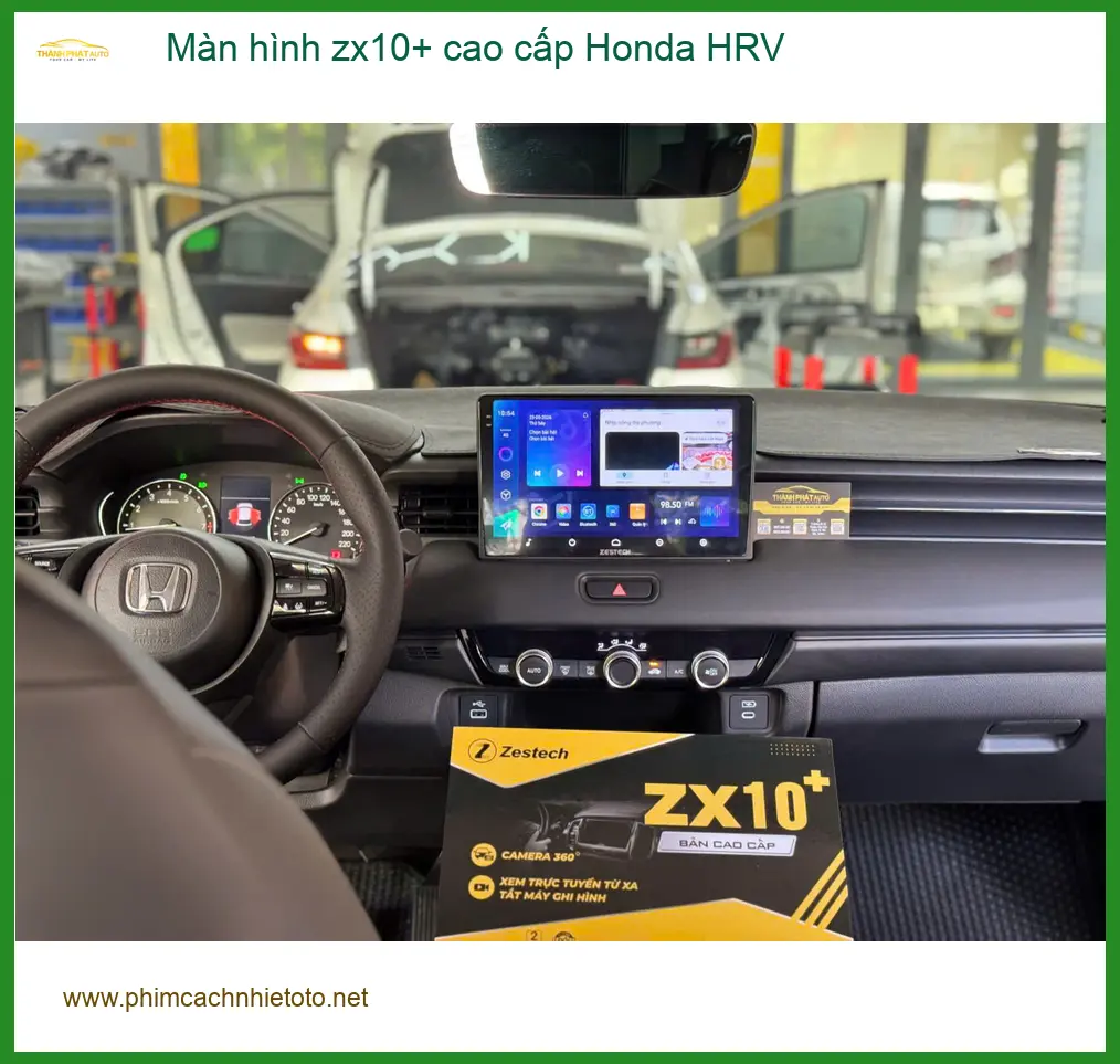 Anh Tín nâng cấp màn hình ZX10+ cao cấp cho Honda HRV tại Hóc Môn ảnh thực tế 2