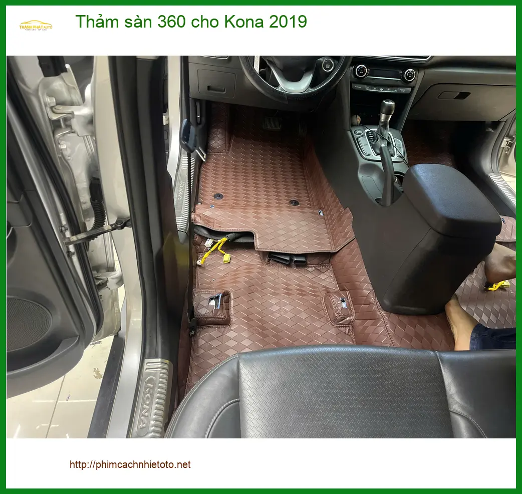 Anh Cường lắp thảm sàn 360 cho Kona 2019 tại Quận 12 ảnh thực tế 2