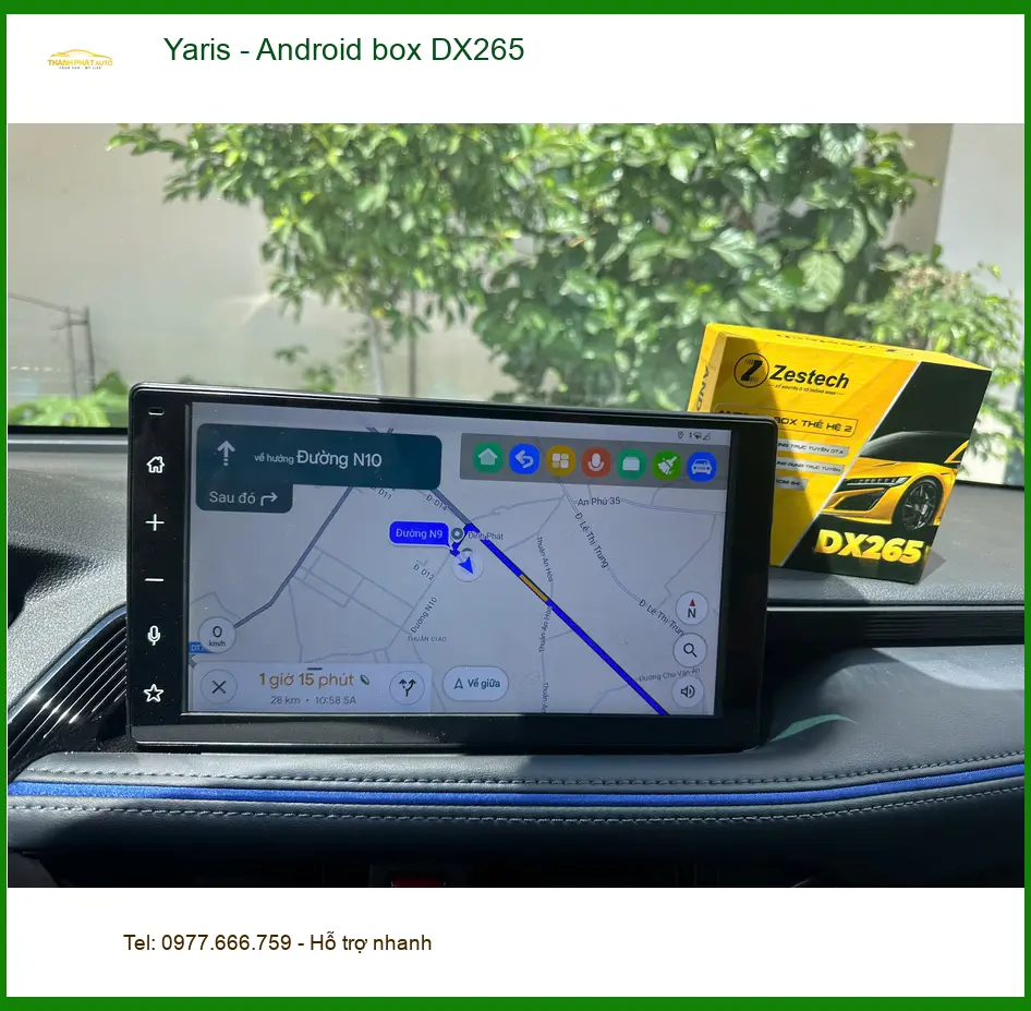 Anh Thiên lắp Android box DX265 cho Yaris tại Quận 9 để xe hiện đại hơn ảnh thực tế 2