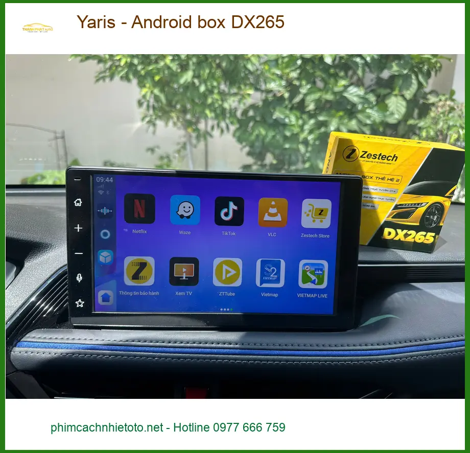 Anh Thiên lắp Android box DX265 cho Yaris tại Quận 9 để xe hiện đại hơn ảnh thực tế 3