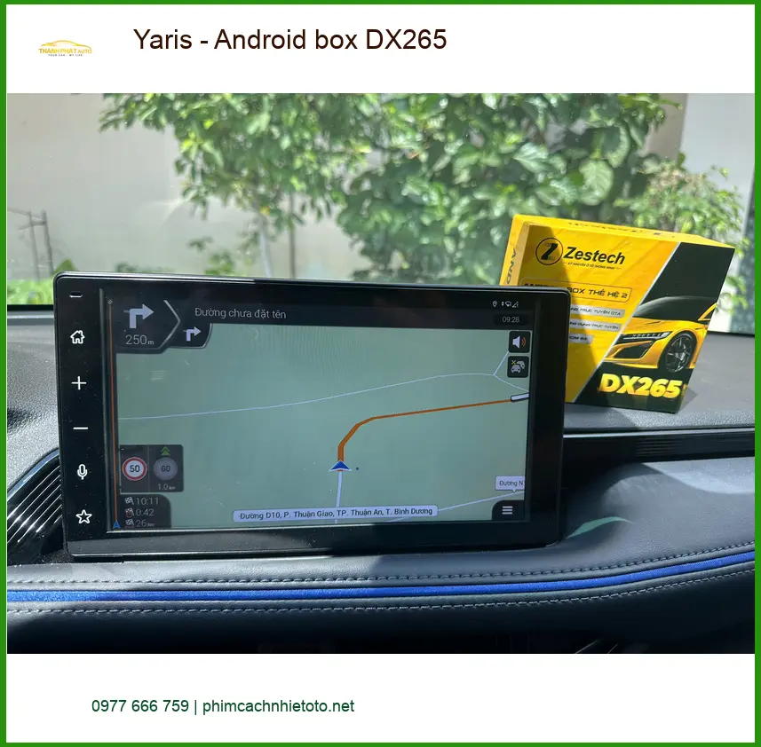 Anh Thiên lắp Android box DX265 cho Yaris tại Quận 9 để xe hiện đại hơn ảnh thực tế 4