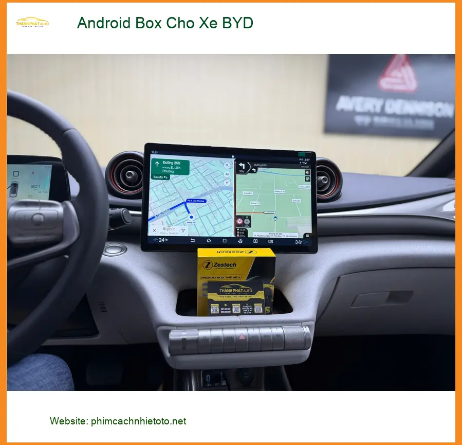 Cô Thảo lắp Android Box Cho Xe BYD Atto 3 tại Quận 9 xem YouTube không giật lag ảnh thực tế 4