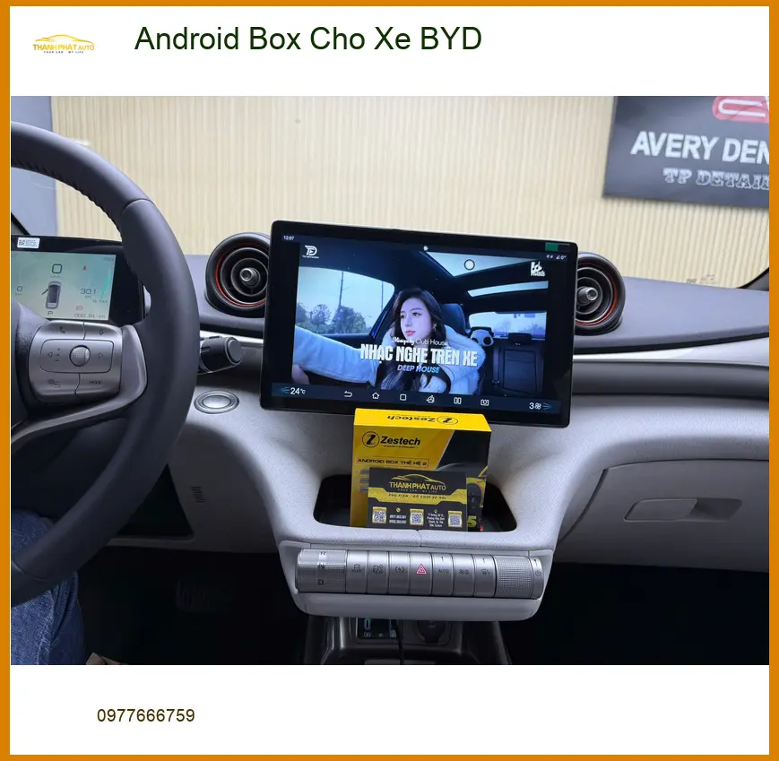 Anh Phong lắp Android Box cho xe BYD Dolphin tại Quận Thủ Đức tiện lợi ảnh thực tế 5