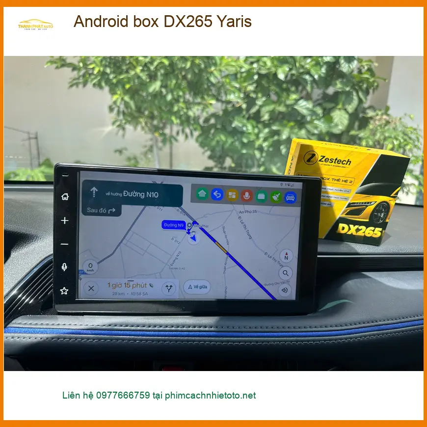 Anh Hưng lắp Android box DX265 cho Yaris tại Hóc Môn, giải trí đỉnh cao trên xe.