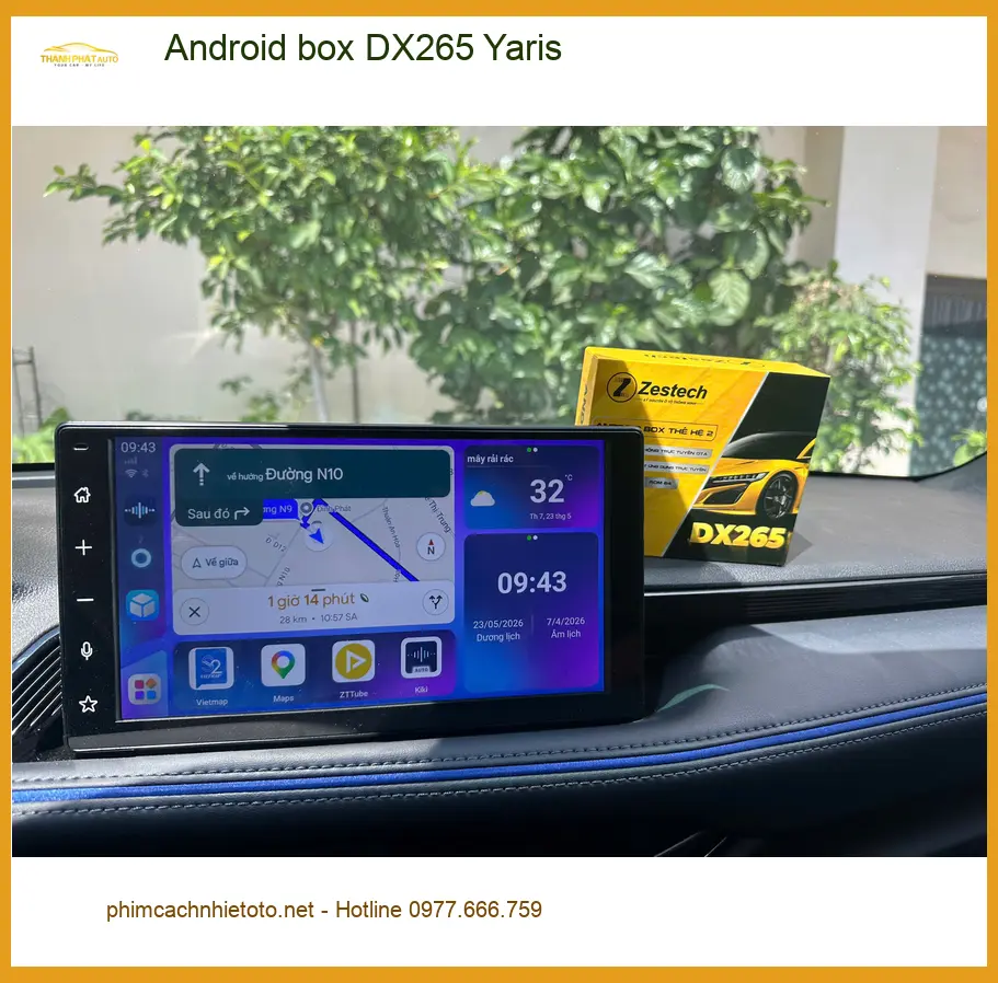 Anh Hưng lắp Android box DX265 cho Yaris tại Hóc Môn, giải trí đỉnh cao trên xe. ảnh thực tế 3