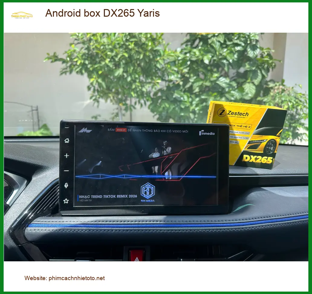 Anh Hưng lắp Android box DX265 cho Yaris tại Hóc Môn, giải trí đỉnh cao trên xe. ảnh thực tế 4