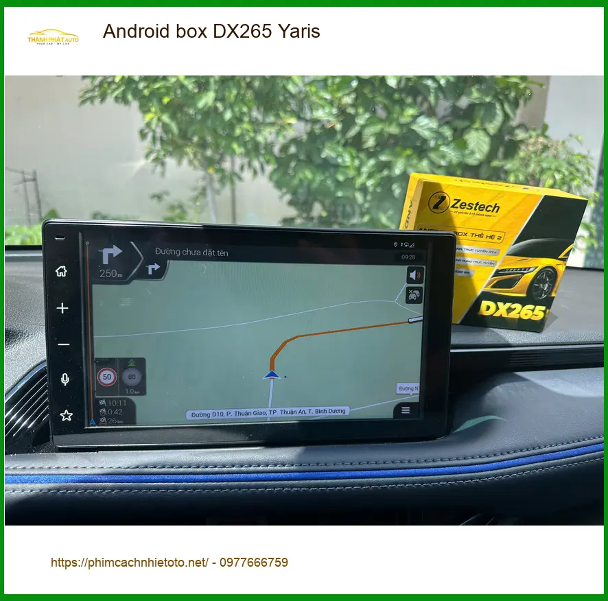 Anh Minh Tuấn lắp Android Box DX265 cho Toyota Yaris tại Nhà Bè để giải trí ảnh thực tế 2