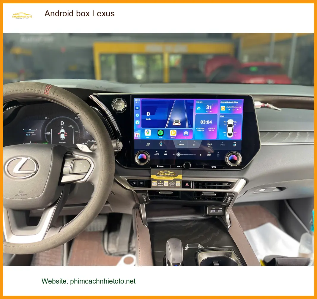 Anh Tấn lắp Android Box cho Lexus ES 300h tại Quận Tân Phú để xem YouTube trên màn zin