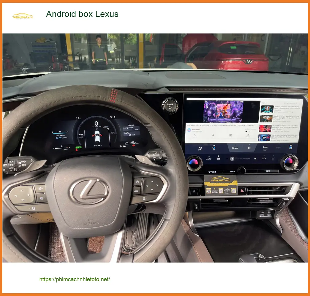 Anh Tấn lắp Android Box cho Lexus ES 300h tại Quận Tân Phú để xem YouTube trên màn zin ảnh thực tế 2
