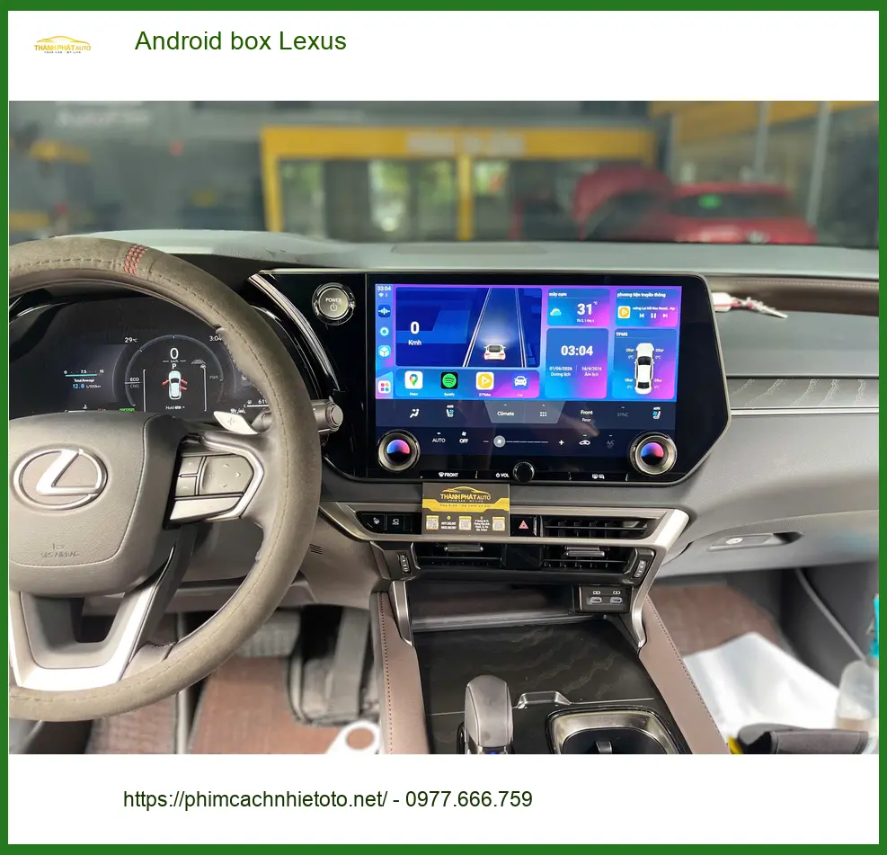 Anh Tấn lắp Android box Lexus RX 350 tại Thủ Đức để xem phim khi đợi khách hàng ảnh thực tế 4