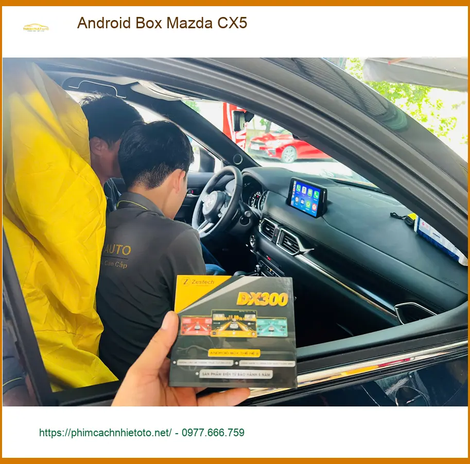 Chị Thảo lắp Android Box Mazda CX5 tại Quận 1, nâng tầm giải trí xe hơi ảnh thực tế 2