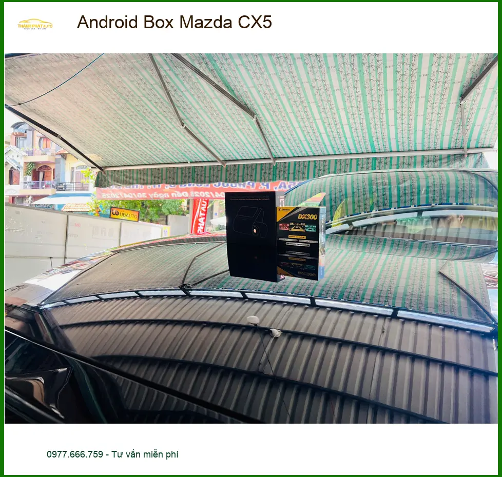 Anh Hoàng Minh lắp Android Box Mazda CX5 tại Củ Chi để giải trí trên xe ảnh thực tế 2