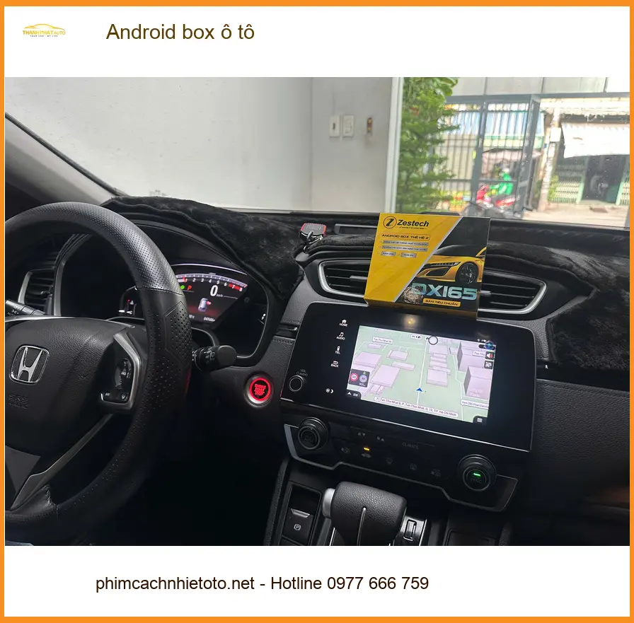 Chị Thảo lắp Android box ô tô cho Honda CRV tại Quận Huyện Củ Chi