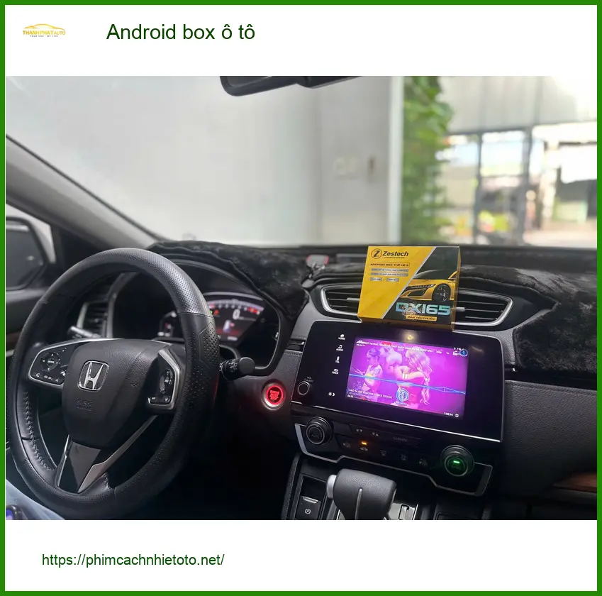 Chị Thảo lắp Android box ô tô cho Honda CRV tại Quận Huyện Củ Chi ảnh thực tế 3