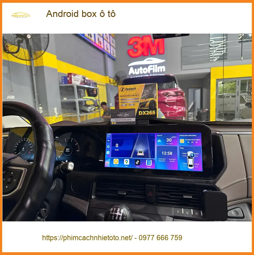 Anh Tấn lắp Android box ô tô Honda CR-V Quận 10 để nâng cấp giải trí ảnh thực tế 2