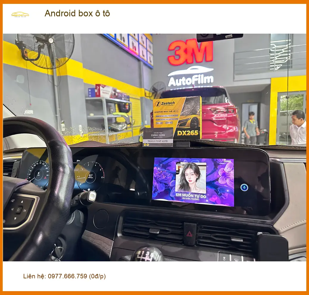 Anh Tấn lắp Android box ô tô Honda CR-V Quận 10 để nâng cấp giải trí ảnh thực tế 3